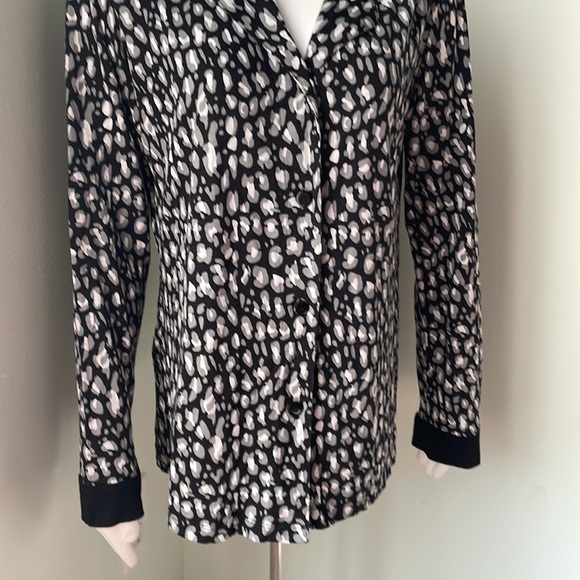 Cosabella Leopard Long Sleeve Pajama Top - Picture 3 of 8